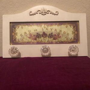 French Wall Decor with hooks